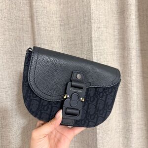 Black Dior Oblique Jacquard and Black Grained